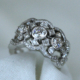 Bague or blanc diamants